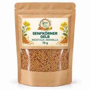 Gelbe Senfkörner, 70 g