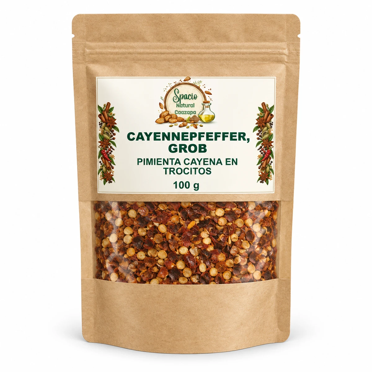 Cayennepfeffer, grob, 100 g
