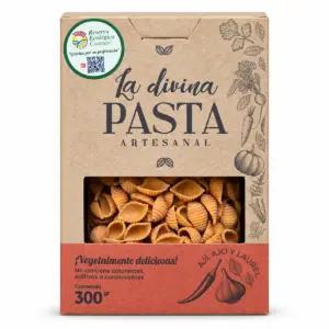 Handgemachte Knoblauch-Paprika-Pasta, 300 g