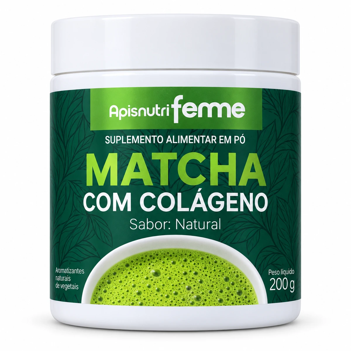 Matcha mit Kollagen, Natur, 200 g