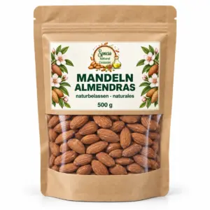Mandeln, naturbelassen, 500 g
