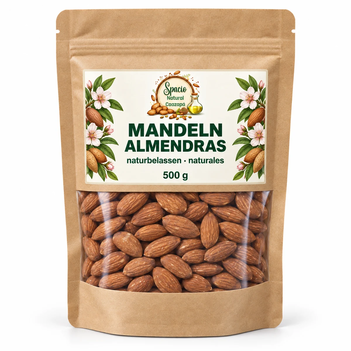 Mandeln, naturbelassen, 500 g