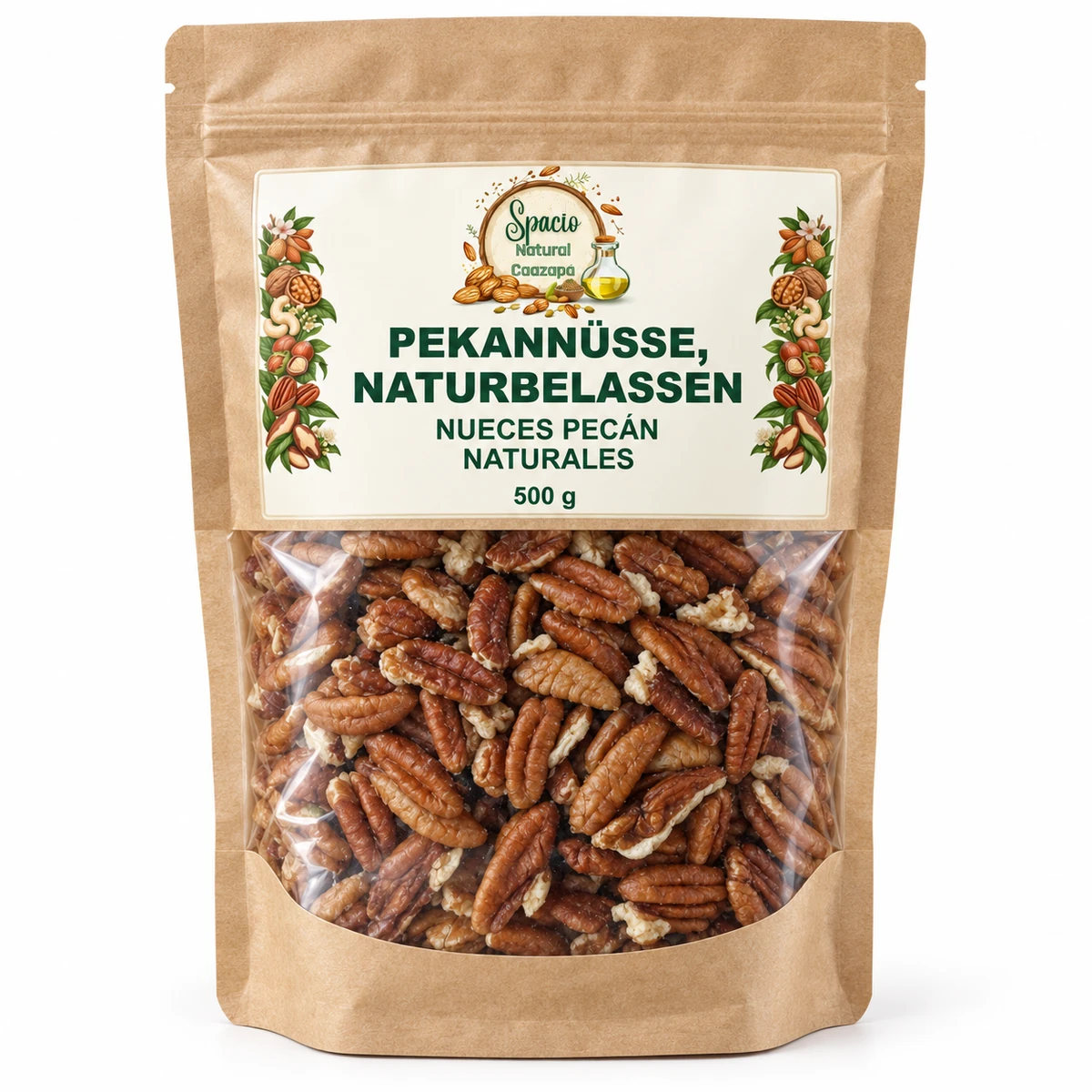 Pekannüsse, naturbelassen, 500 g