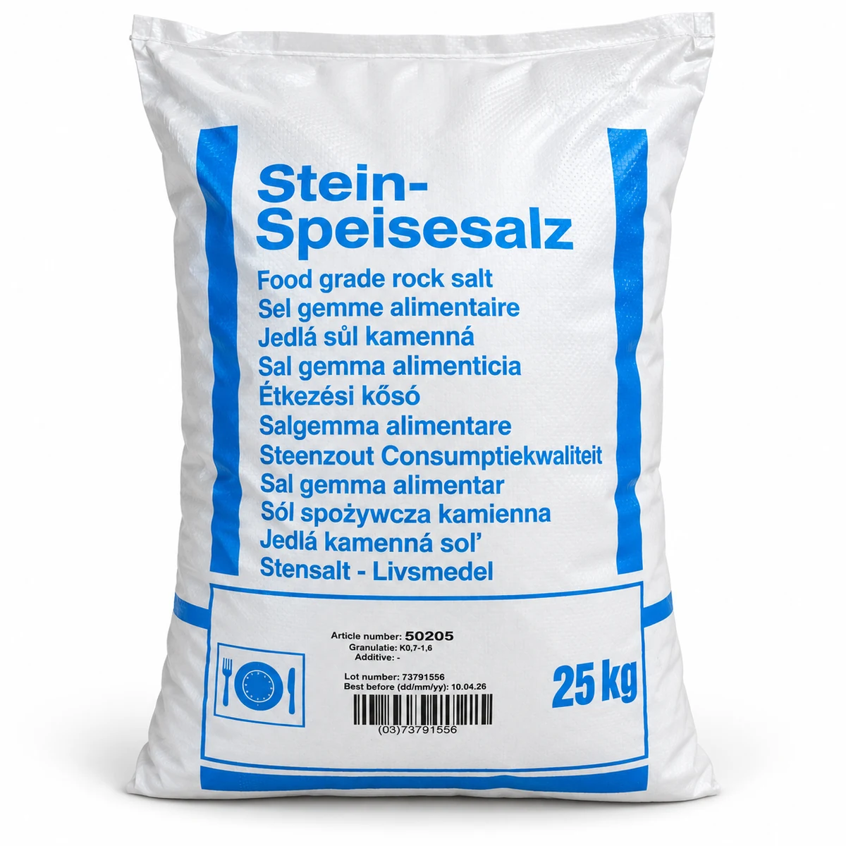 Steinspeisesalz ohne jod, Deutschland, 25 kg