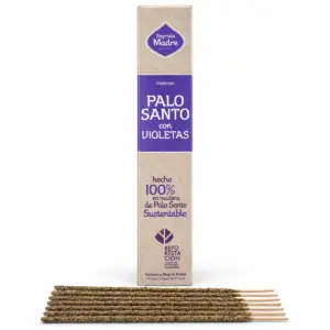 Palo-Santo-Räucherstäbchen mit Veilchen, 8 STÄBCHEN