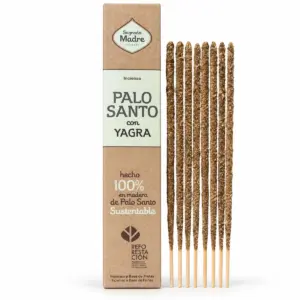Palo-Santo-Räucherstäbchen mit Yagra, 8 STÄBCHEN