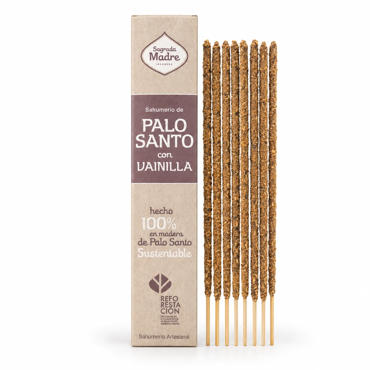 Palo-Santo-Räucherstäbchen mit Vanille, 8 STÄBCHEN