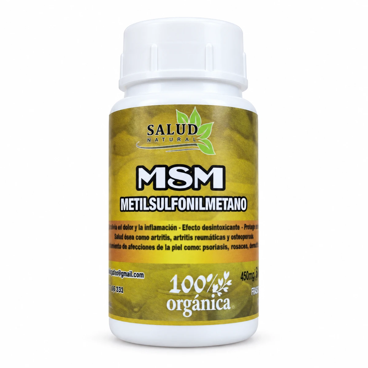 Bio-MSM (Methylsulfonylmethan) Salud Natural, 60 KAPSELN