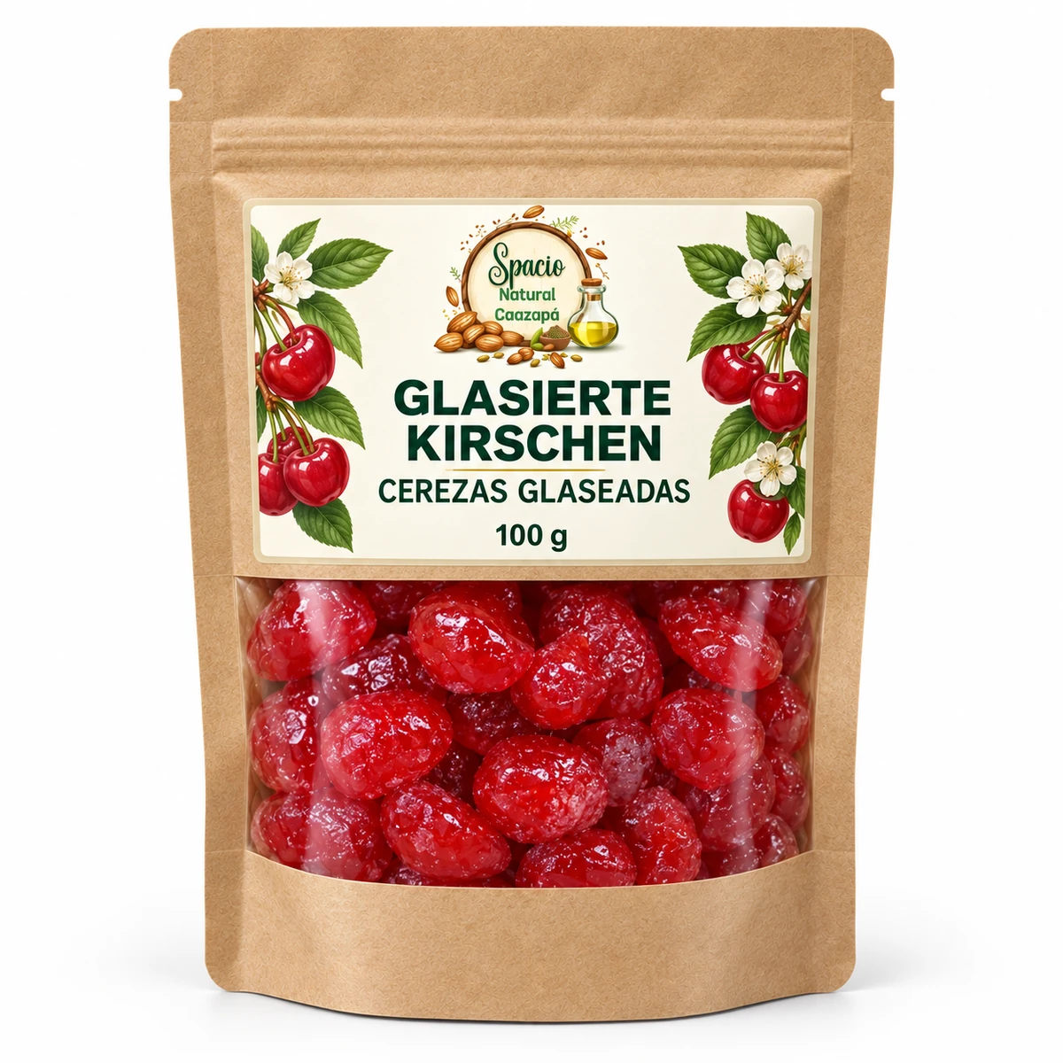 Glasierte Kirschen, 100 g