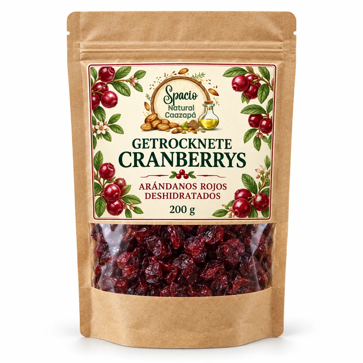 Getrocknete Cranberrys, 200 g