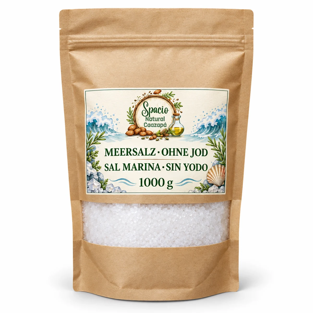 Meersalz ohne jod , Deutschland, 1000 g