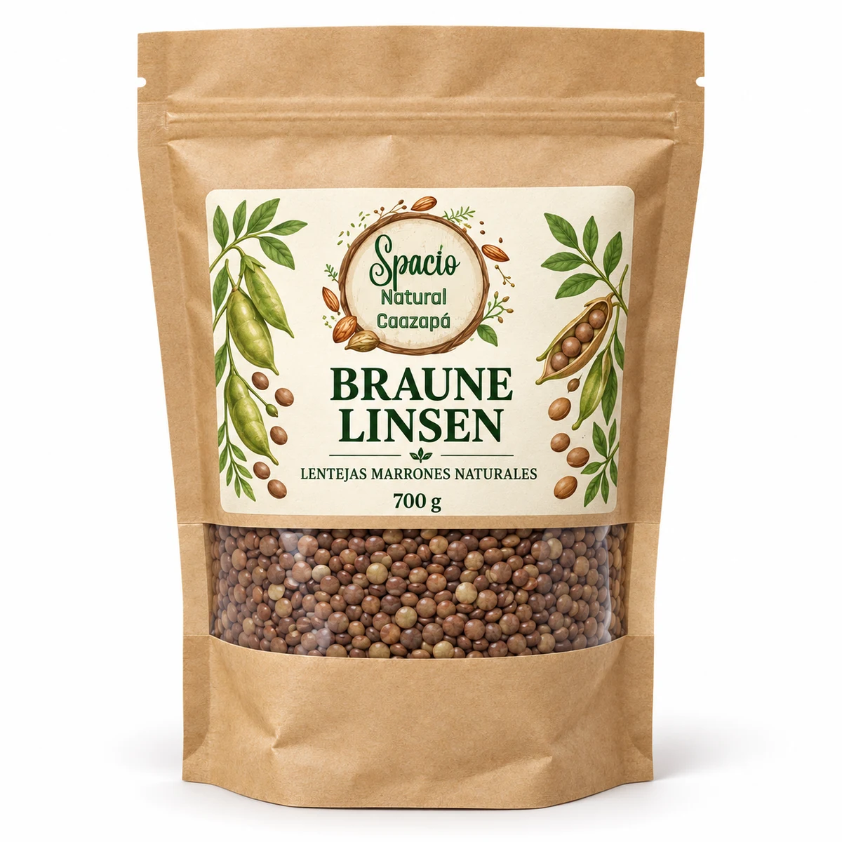 Braune Linsen – naturbelassen, 700 g