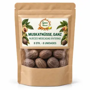 Muskatnüsse, ganz, 8 STK.