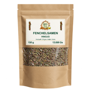 Fenchelsamen, 150 g, Kraftpapierbeutel mit Sichtfenster